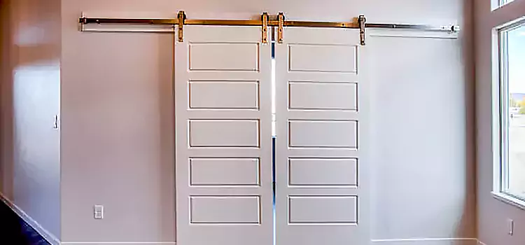 Glass Barn Door with Installation Hardware Kit La Quinta